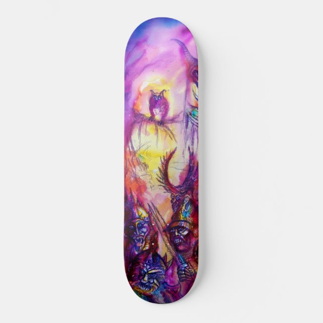 HALLOWEEN MONSTERS / ORK WAR Fantasy Skateboard (Vorderseite)