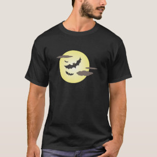 Halloween Moon and Bats Shirt