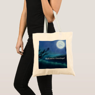 Halloween Moon in der Nacht in den Schatten von Bl Tragetasche