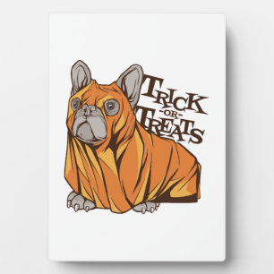 Halloween-Mops Fotoplatte