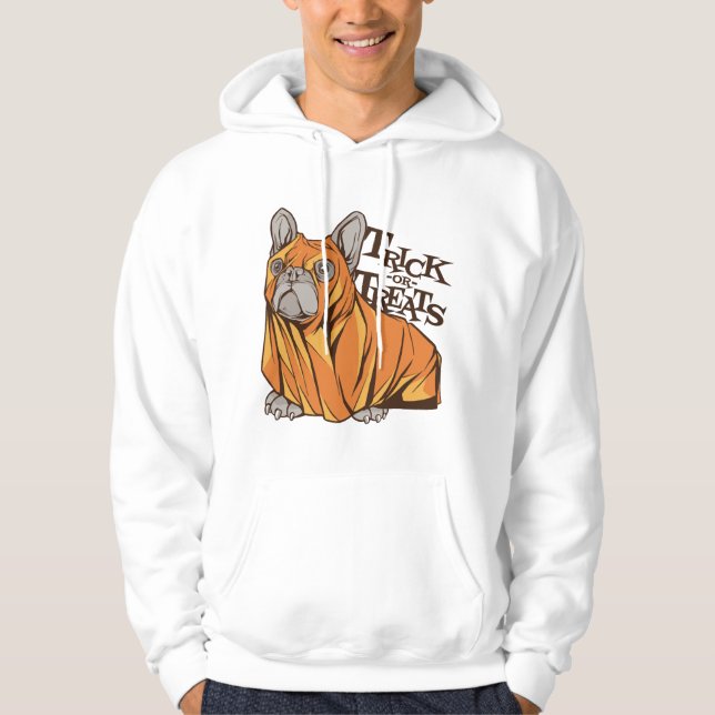 Halloween-Mops Hoodie (Vorderseite)