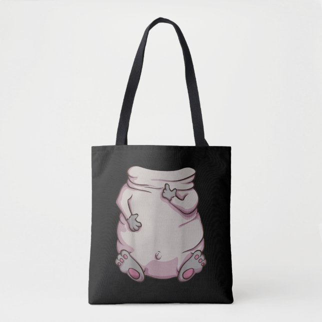 Halloween Mops Hund Tiergestalt Tasche (Vorderseite)