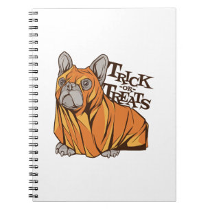 Halloween-Mops Notizblock