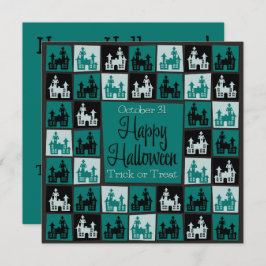 Halloween-Mosaik Einladung