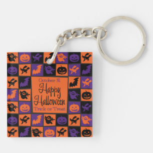 Halloween-Mosaik Schlüsselanhänger
