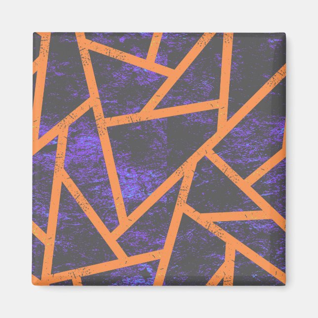 Halloween-Mosaikmuster Magnet (Vorne)