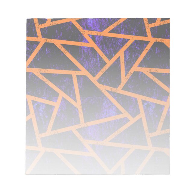 Halloween-Mosaikmuster Notizblock (Vorderseite)