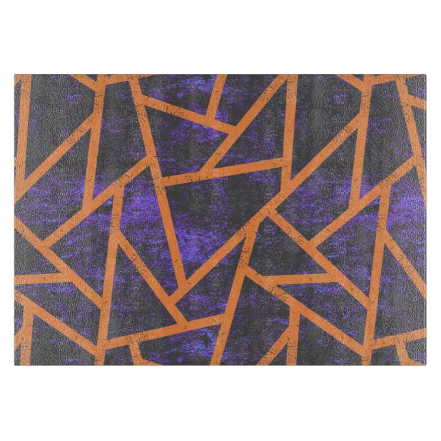 Halloween-Mosaikmuster Schneidebrett (Vorderseite)