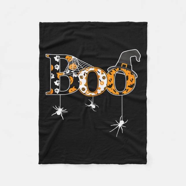 Halloween Motif - Boo  Fleecedecke (Vorderseite)