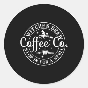 Halloween motif - Hexen Brew-Kaffee und Co Runder Aufkleber