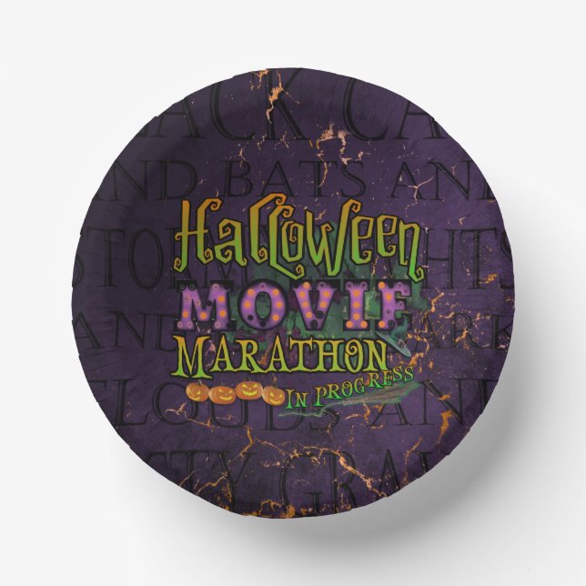 Halloween Movie Marathon in Progress Marquee Pappteller (Vorderseite)