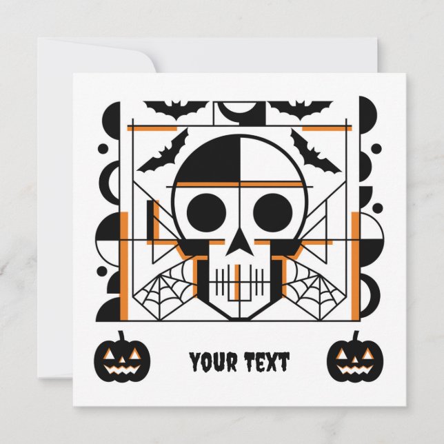 Halloween-Möwe, Fledermäuse, Spinnennetze (Vorderseite)