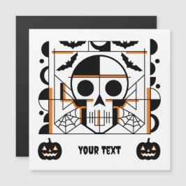 Halloween-Möwe, Fledermäuse, Spinnennetze Magnetkarte