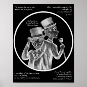 Halloween Mr. Hyde und Dr. Jekyll Gothic Art Print Poster