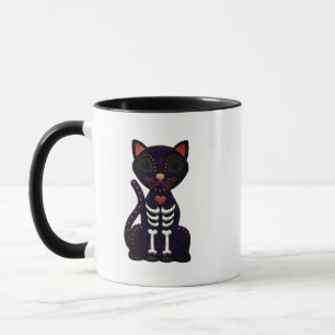 Halloween Mugs   Mug de chat noir Éffrayant