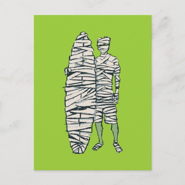 Halloween-Mumie Postkarte (Vorderseite)
