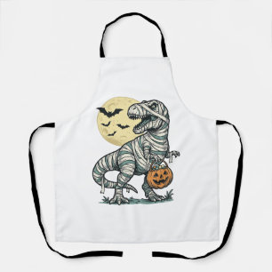 Halloween-Mumie-T-Rex-Süßigkeiten-Eimer Vintage-Ve Schürze