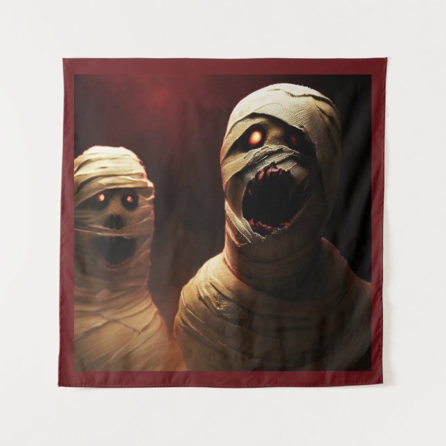 Halloween - Mummies 3 Wandteppich (Vorderseite)