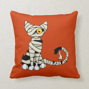 Halloween Mummy Cat Reversible Kissen