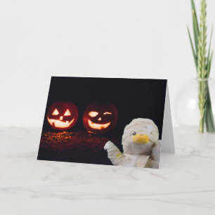 Halloween Mummy. Grußkarte Karte