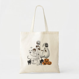 Halloween Mummy mit Kitty Cats und Geist Tragetasche
