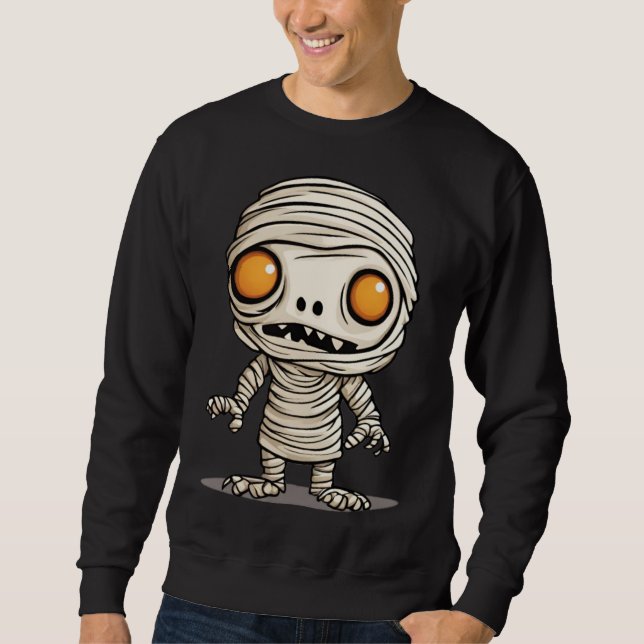 Halloween-Mummy-Modell Sweatshirt (Vorderseite)