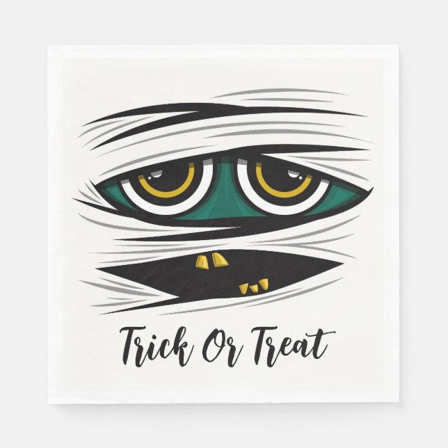 Halloween Mummy Serviette (Vorderseite)