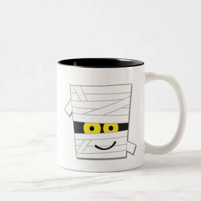 Halloween Mummy Tshirts und Geschenke Zweifarbige Tasse (Rechts)