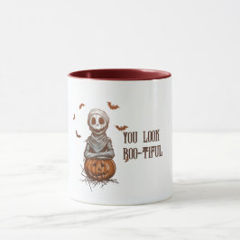 Halloween Mummy und Fledermäuse Tasse