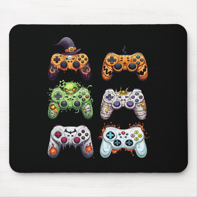 Halloween Mummy Zombie Gaming Controller Vampire Mousepad (Vorne)