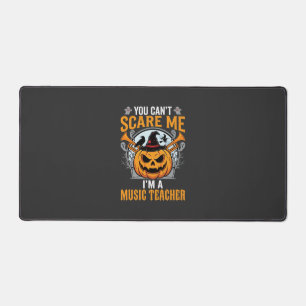 Halloween-Musiklehrer Grusel-Kürbis-Grafik Schreibtischunterlage