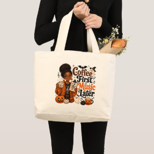 Halloween-Musiklehrer-Zitat Canvas-Tasche Jumbo Stoffbeutel