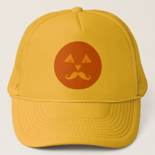 Halloween Mustache Pumpkin hats Truckerkappe