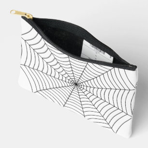 Halloween-Muster aus Schwarz und Weiß Zubehörtasche