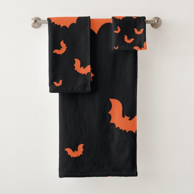 Halloween-Muster Badhandtuch Set (Insitu)