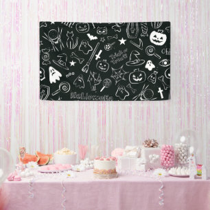 Halloween-Muster Banner