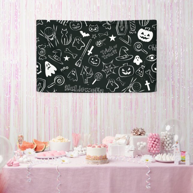 Halloween-Muster Banner (Party)