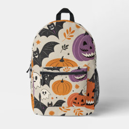 Halloween-Muster Bedruckter Rucksack