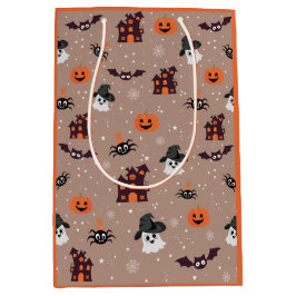 Halloween-Muster blass Mittlere Geschenktüte