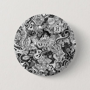 Halloween-Muster Button