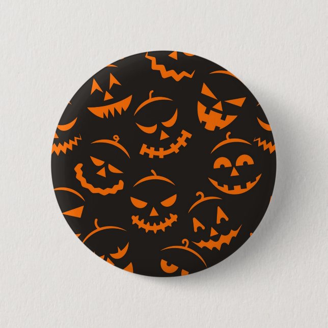 Halloween-Muster Button (Vorderseite)