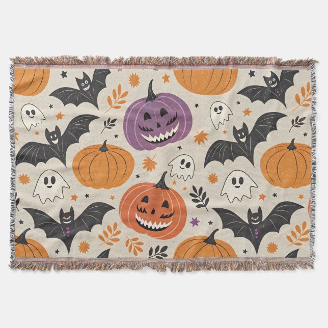 Halloween-Muster Decke (Vorderseite)