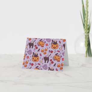 Halloween-Muster-Dekoration Kaffeetasse Karte