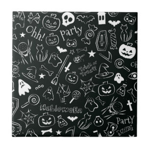 Halloween-Muster Fliese