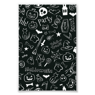 Halloween-Muster Fotodruck