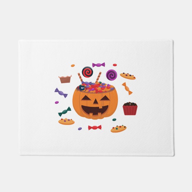 Halloween-Muster Fußmatte (Vorderseite)