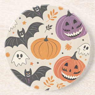 Halloween-Muster Getränkeuntersetzer