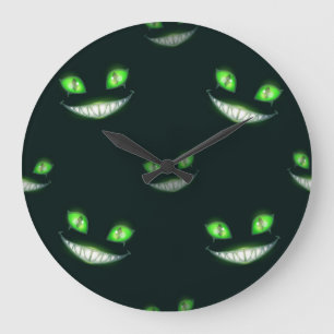 Halloween-Muster Große Wanduhr