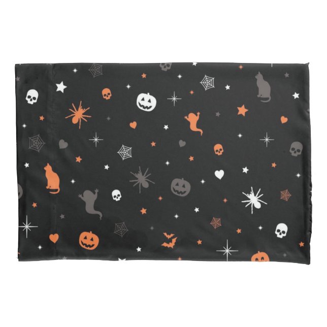 Halloween-Muster Kissenbezug (Vorderseite)