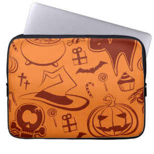 Halloween-Muster Laptopschutzhülle